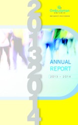 cover of the ombudsman 2013-2014 report