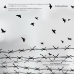 birds and barbed wire cartoon