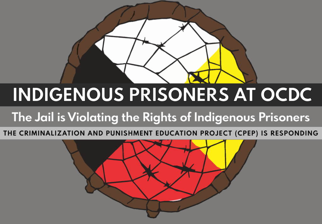 Indigenous Prisoners at OCDC are being violated by the jail poster
