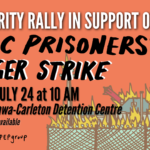 Rally at OCDC to support the hunger strikers