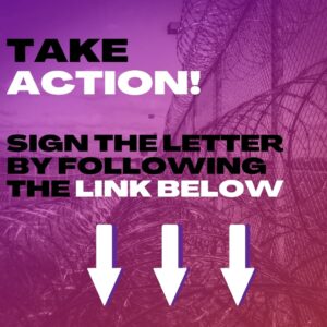 Graphic: "Take Action! Sign the letter by following the link below"